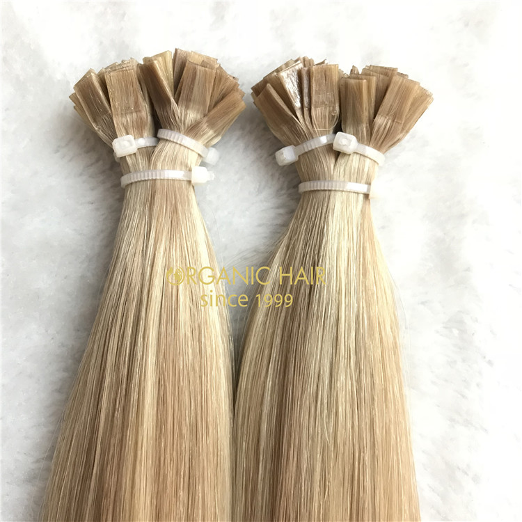 Natural and comfortable choice-flat in hair extension with a wholesale price A104